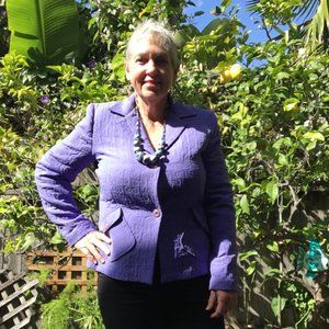 Women's lavender quilted jacket